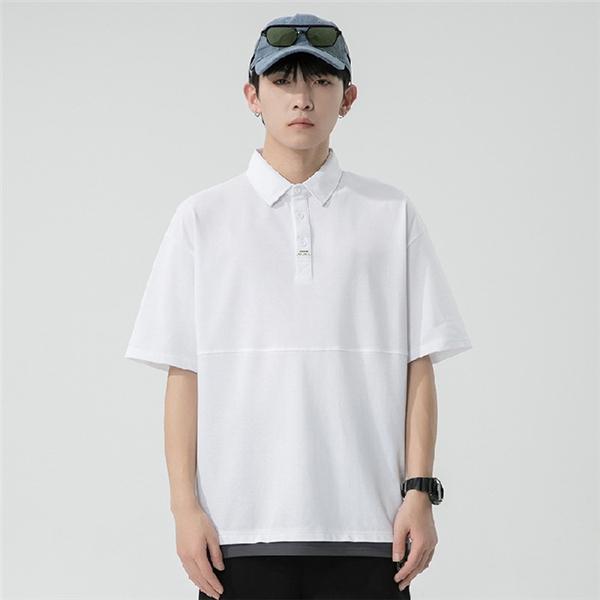 特価商品 半袖ポロシャツ メンズ 重ね着風 ボタンダウンシャツ 半そでシャツ メンズポロシャツ お兄系ポロシャツ ジュニア 配色切替 立ち襟 夏服 サマー 7sbbagg5cbd3a2ao P1ai