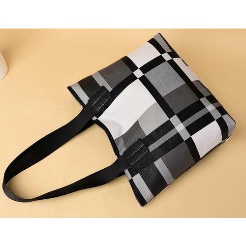 トートバッグ レディース 高品質 大容量 おしゃれ シンプル 白黒 柄 モノクロ 格子柄 かわいい シンプル 定番 かばん 手提げ Fk8 Christa 通販 Yahoo ショッピング