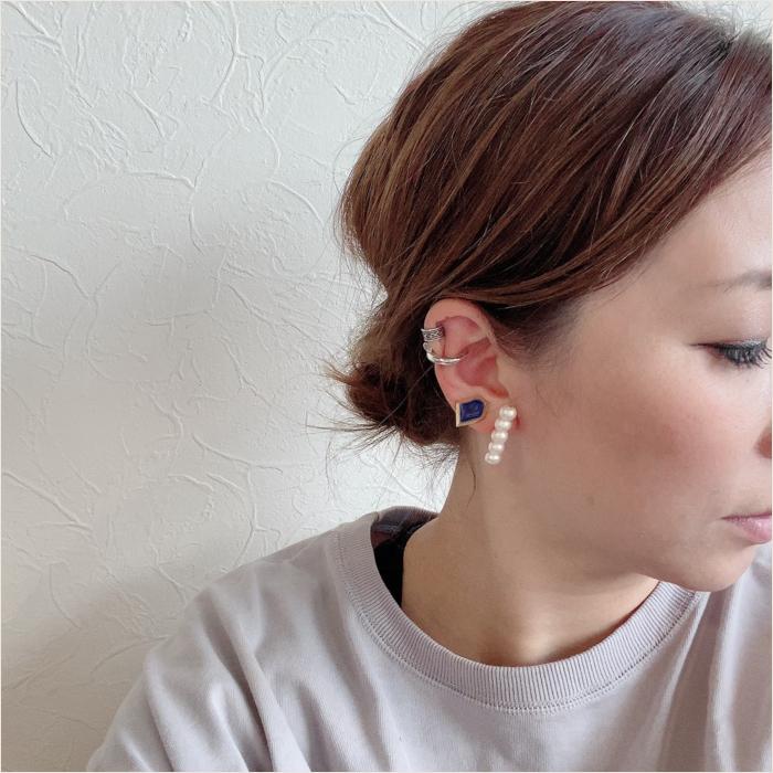 片耳用パール5連 ピアス イヤリング 人気 流行 女性 Pluma おしゃれ アクセサリー パティー 上品 シンプル ブランド プレゼント Pluma A 084 クロフィア オンラインショップ 通販 Yahoo ショッピング