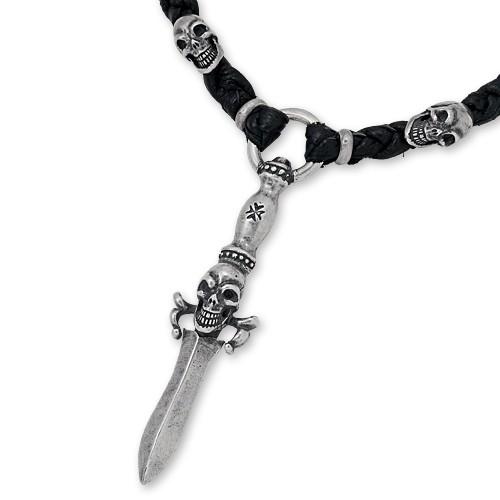 スカルデザイン シルバーネックレス　ガボール Gabor（ガボール） 【GABORATORY ガボラトリー ガボール Necklace