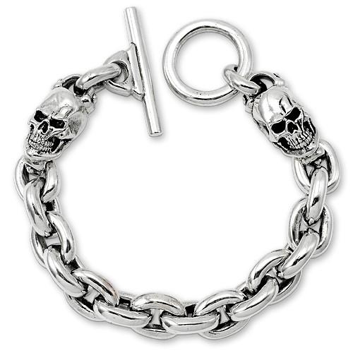 【ACE METAL WORKS　エースメタルワークス　BRACELET　ブレスレット】2エースボルトw/スモールオーバルリンクブレスレット/プレーンTバー【送料無料】｜chrono925