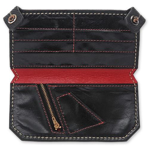 【ACE METAL WORKS　エースメタルワークス　WALLET　ウォレット　財布】AMWウォレット/シャーク/ブラック#02【送料無料】の画像