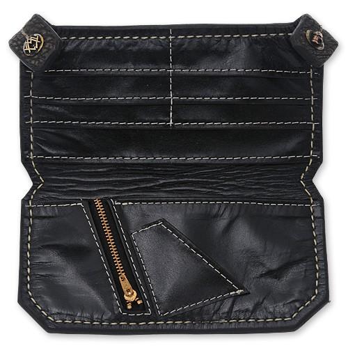【ACE METAL WORKS　エースメタルワークス　WALLET　ウォレット　財布】AMWウォレット/シャーク/ブラウン#01【送料無料】の画像