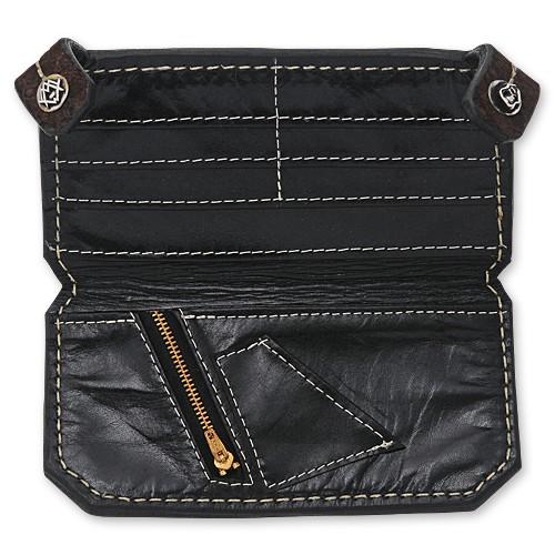 【ACE METAL WORKS　エースメタルワークス　WALLET　ウォレット　財布】AMWウォレット/ケープバイソン/ブラウン#01【送料無料】の画像