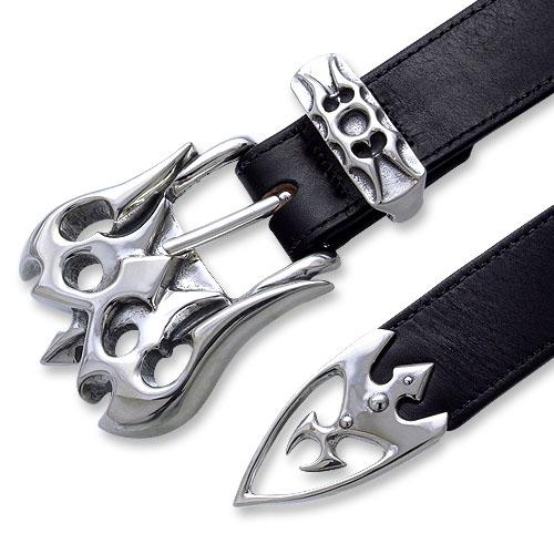 トラヴィスワーカー　レザー ベルトループ　シルバー925 TRAVIS WALKER DOUBLE CROSS トラヴィスワーカー ダブルクロス ベルト