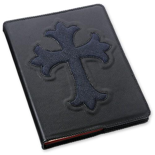 【VAN AMBURG LEATHERS ヴァンアンバーグレザーズ 書き付け取りまかなう】書き付け取りまかなう/牛革w/クロスインレイ【貨物輸送無料】 キッチン、日用品、文具-文具、ステーショナリー-ブックカバー