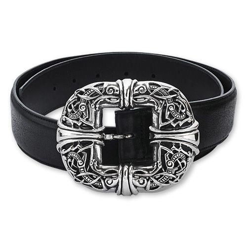 【CHROME HEARTS　クロムハーツ　Belt　ベルト】ケルティックセンターバーベルト/1.5インチ【送料無料】｜chrono925