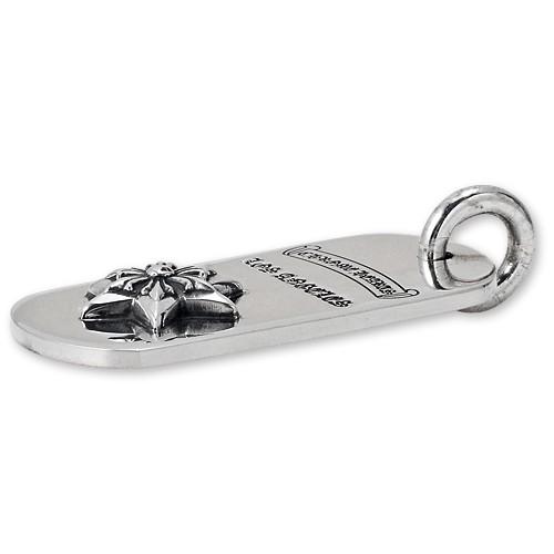 CHROME HEARTS クロムハーツ Dog Tag ドッグタグ ペンダント】レイズド 