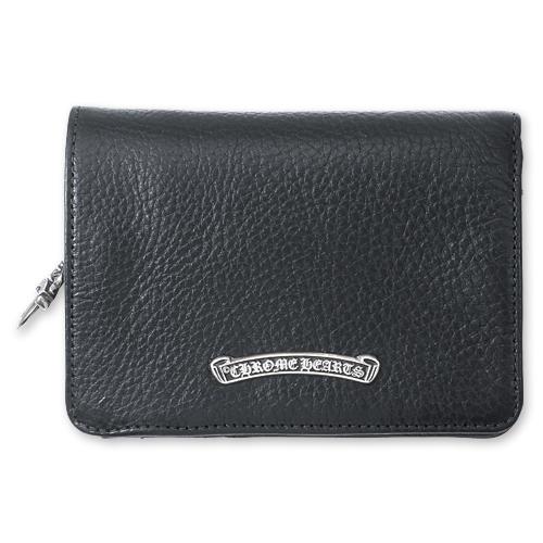 【CHROME HEARTS クロムハーツ Wallet ウォレット 財布 レザー】ジョーイウォレット/ブラックヘビーレザー【送料無料