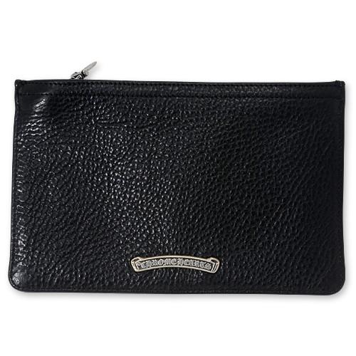 【CHROME HEARTS　クロムハーツ　Wallet　ウォレット　財布　レザー】ジッパーチェンジパス#2w/クロスパッチ/ブラックヘビーレザーUK【送料無料】｜chrono925｜02