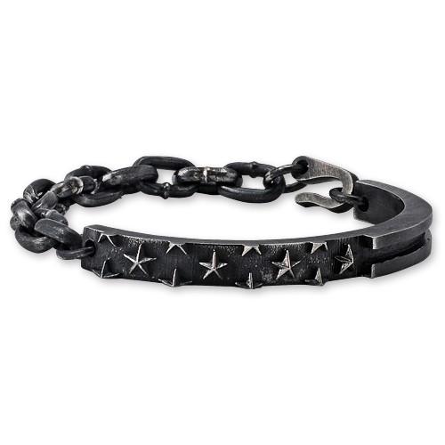 【KING BABY　キングベイビー　Bracelet　ブレスレット】フラッグIDブレスレットw/チェーン＆フック【送料無料】｜chrono925｜03