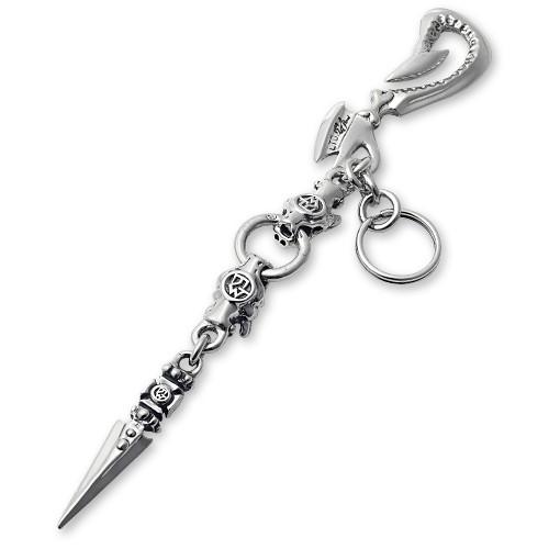DAGGER AND LINKS SKULL 2 WITH HOOK キーチェーン WALKER TRAVIS KEY キーチェーン | CHAIN 小物