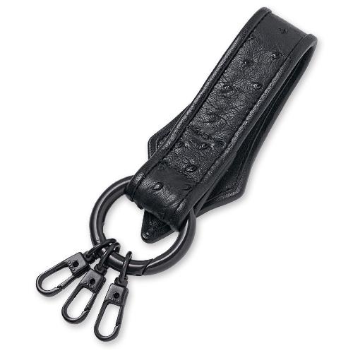 【Rizard Head　リザードヘッド　Key Holder　キーホルダー】リザードテイルキーホルダー2A/オーストリッチ/ブラック【送料無料】_2