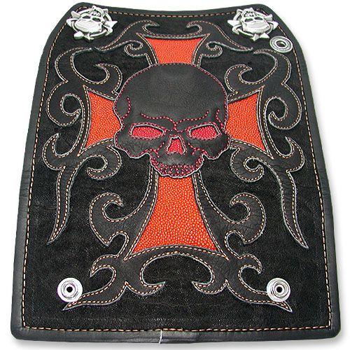 【ONE TOO MANY　ワントゥーメニー　Wallet　ウォレット　財布】3ホールドウォレット/スカルクロストライバル【送料無料】の画像