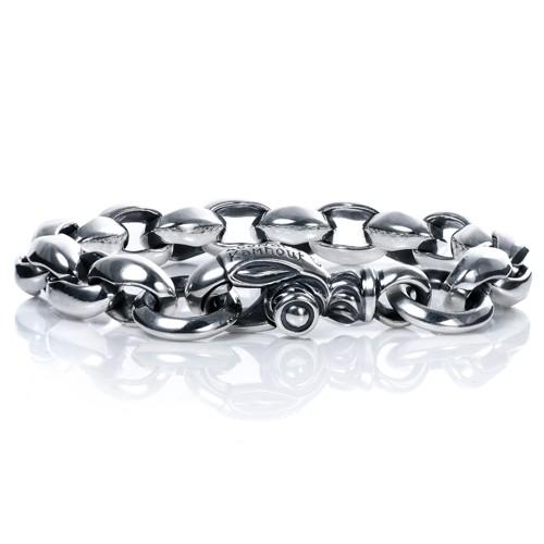 【LONE ONES　ロンワンズ　レナードカムホート　Bracelet　ブレスレット】“Chunky”シルクリンクブレスレット/ミディアム w/プレーンサークル【送料無料】｜chrono925