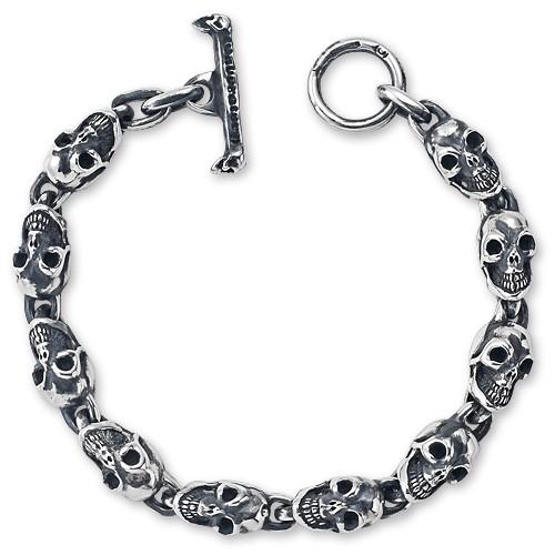 【GABORATORY　ガボラトリー　ガボール　BRACELET　ブレスレット】ミニチュアオールスカルリンクブレスレット【送料無料】｜chrono925