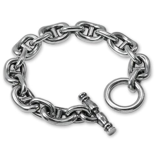 【REID MFG　リードMFG　BRACELET　ブレスレット】シルバーフィッシュアンカーリンクブレスレット/8リンク【送料無料】｜chrono925｜03