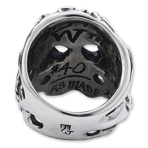 【TRAVIS WALKER　DOUBLE CROSS　トラヴィスワーカー　ダブルクロス　Ring　リング】フレイミングオリジナルスカルリング【CHRONO限定】【送料無料】｜chrono925｜04