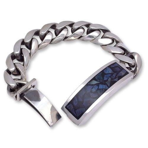 STANLEY GUESS(スタンリーゲス):Multi Wood Inlaid ID Bracelet STANLEY GUESS(スタンリーゲス):Multi Wood Inlaid ID Bracelet