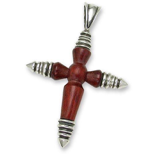 STANLEY GUESS(スタンリーゲス)：Small Wood Cross Pendant(スモール