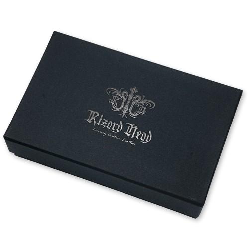 【Rizard Head　リザードヘッド　Coin Purse　コインパース】スモールリッチコインケース#2/藍染クロコダイル【送料無料】の画像