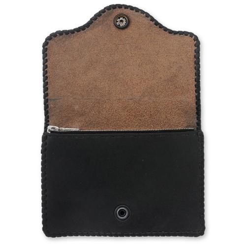 【ヴァンアンバーグレザーズ　Wallet　ウォレット　財布】ショートトラッカーウォレット/クロムエクセル/25thスムースVAL w/クロススナップ【送料無料】の画像