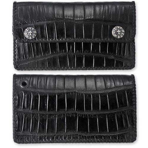 【VAN AMBURG LEATHERS　ヴァンアンバーグレザーズ　Wallet　ウォレット　財布】トラッカーウォレット/ソルトウォータークロコダイル【送料無料】｜chrono925