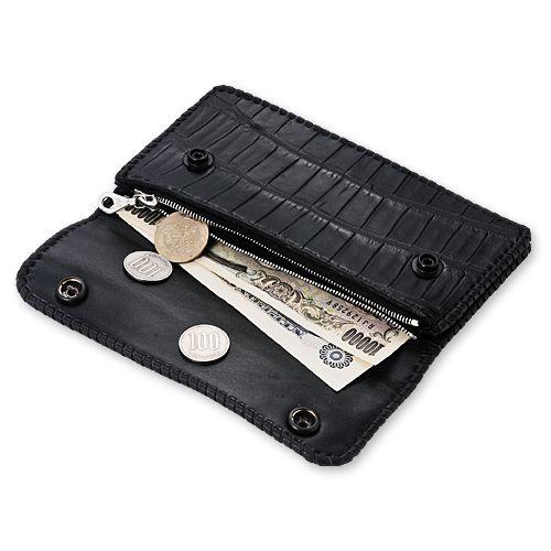 【VAN AMBURG LEATHERS　ヴァンアンバーグレザーズ　Wallet　ウォレット　財布】トラッカーウォレット/ソルトウォータークロコダイル【送料無料】｜chrono925｜04