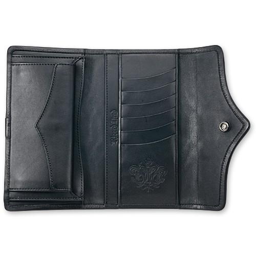 【Rizard Head　リザードヘッド　Wallet　ウォレット】ティア・バット・ミディアムフラップウォレット#1/HDパイソン/ラッセルブルーw/フレームス【送料無料】の画像