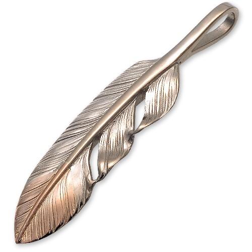 鷲見太郎 Pendant ペンダント】S K18ホワイトゴールドフェザーK18