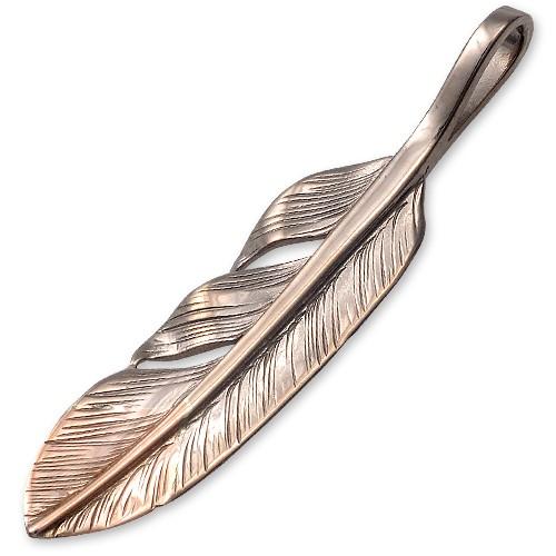 鷲見太郎 Pendant ペンダント】S K18ホワイトゴールドフェザーK18