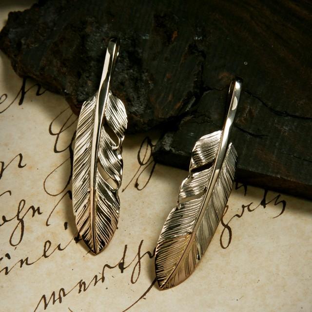 鷲見太郎 Pendant ペンダント】S K18ホワイトゴールドフェザーK18