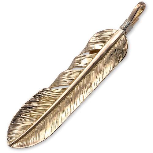 鷲見太郎 Pendant ペンダント】オールドL K18フェザー&K18ハート