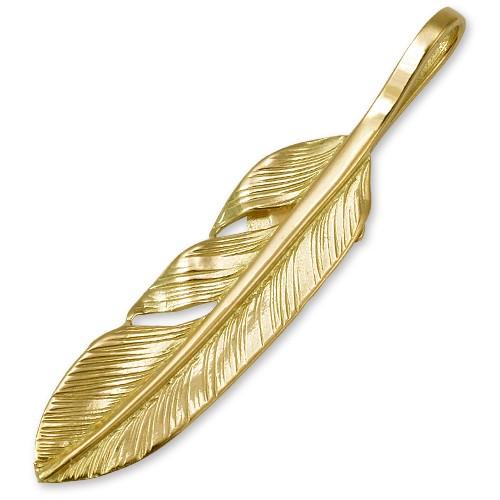 鷲見太郎 Pendant ペンダント】S K18イエローゴールドフェザー