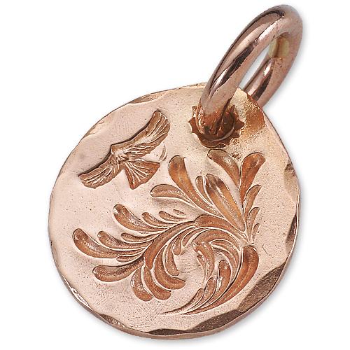 【鷲見太郎　Pendant　ペンダント】K18PGアラベスクメタルペンダントw/イーグルスタンプ&PGベイル【CHRONO別注】【送料無料】の画像