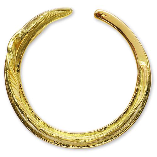 鷲見太郎 Ring リング】M K18イエローゴールドフェザーリング01【送料