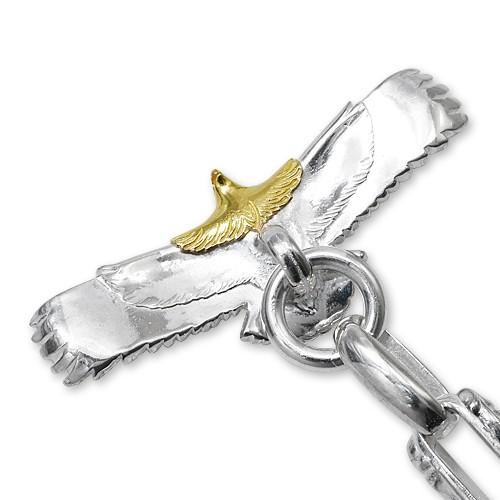 鷲見太郎 BRACELET ブレスレット】eagle eg-05/K18・925トップw