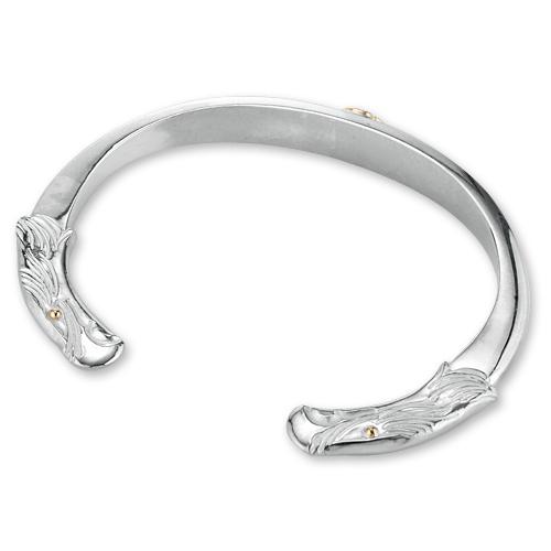鷲見太郎 BRACELET ブレスレット】イーグルフェイスバングル w/S K18
