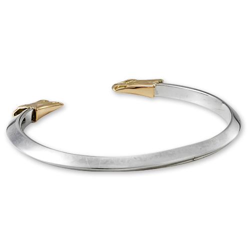 k10 オープンバングル ブレスレット 鷲見太郎 BRACELET ブレスレット】K10イエローゴールドイーグル