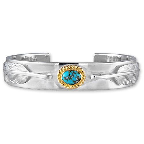 鷲見太郎 BRACELET ブレスレット】12mmプレーンバングル/ターコイズK18