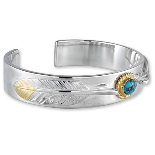 鷲見太郎 BRACELET ブレスレット】12mmプレーンバングル/ターコイズK18