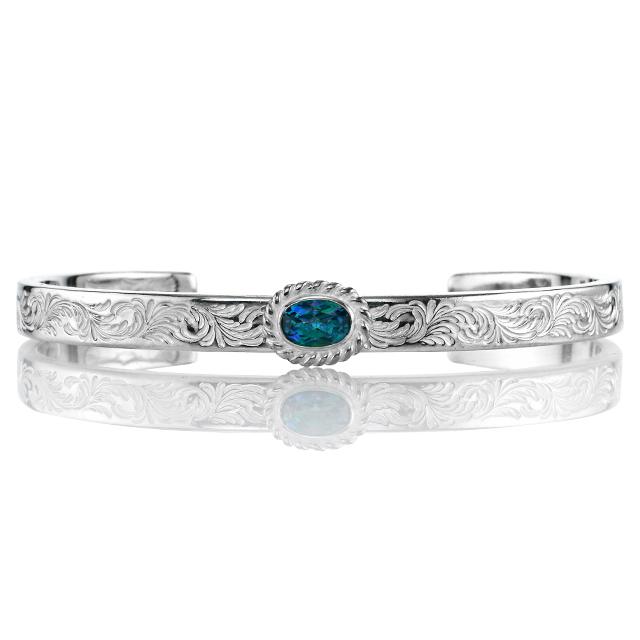鷲見太郎 BRACELET ブレスレット】アラベスクデザイン5mmバングル w