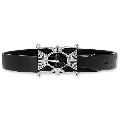 Shishikui スエード ブラック ベルト 四角バックル BELT ⁄ BLACK