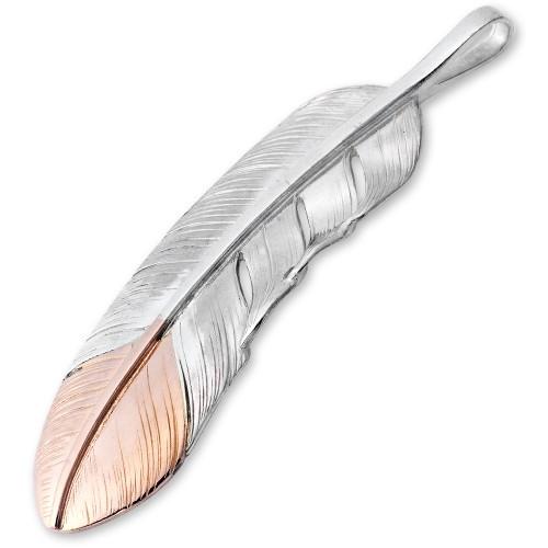 鷲見太郎 Pendant ペンダント】LフェザーK18ピンクゴールドトップ