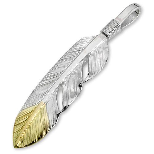 鷲見太郎 Pendant ペンダント】SフェザーK18イエローゴールドトップ