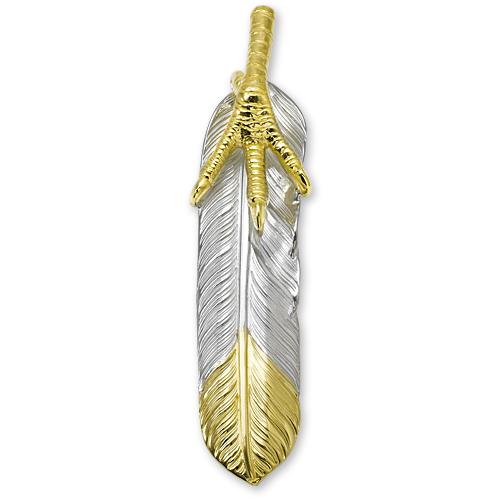 鷲見太郎 Pendant ペンダント】Lフライトフェザー/K18イエローゴールド
