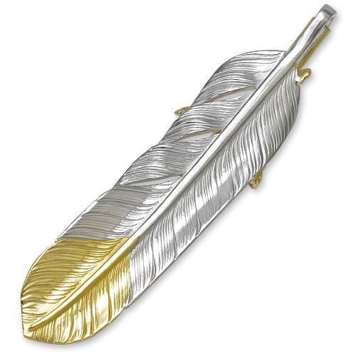 鷲見太郎 Pendant ペンダント】Lフライトフェザー/K18イエローゴールド