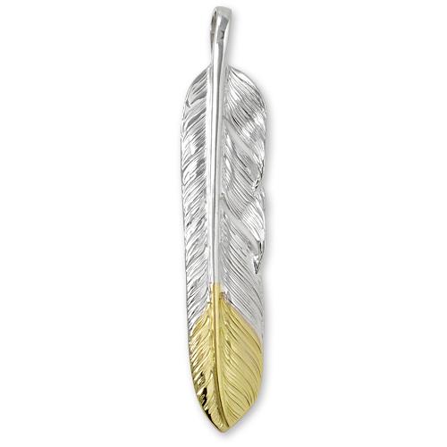 鷲見太郎 Pendant ペンダント】MフライトフェザーK18イエローゴールド