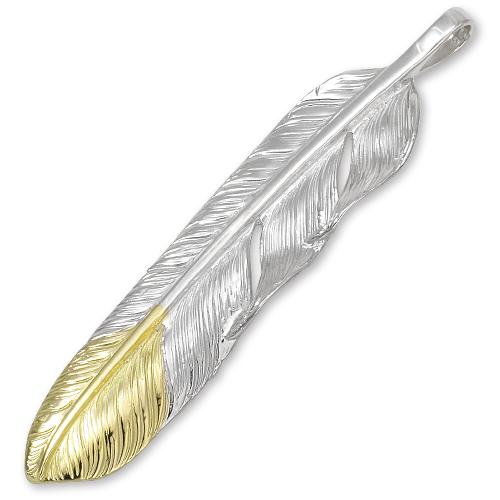鷲見太郎 Pendant ペンダント】MフライトフェザーK18イエローゴールド
