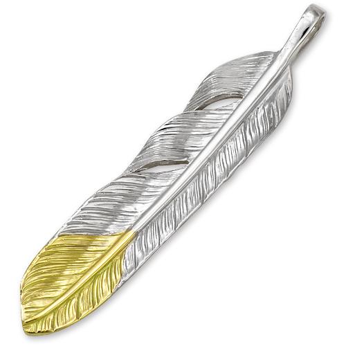 鷲見太郎 Pendant ペンダント】MフライトフェザーK18イエローゴールド